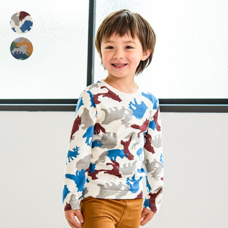 迷彩風動物総柄Ｔシャツ