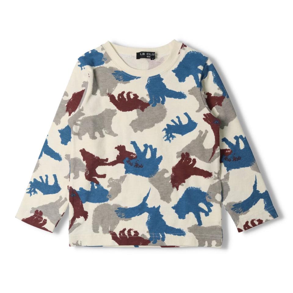 迷彩風動物総柄Ｔシャツ