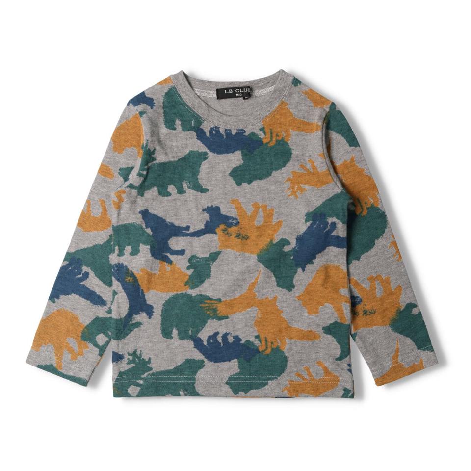 迷彩風動物総柄Ｔシャツ