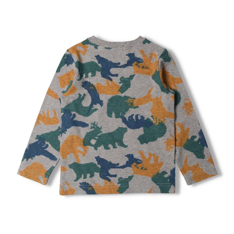 迷彩風動物総柄Ｔシャツ