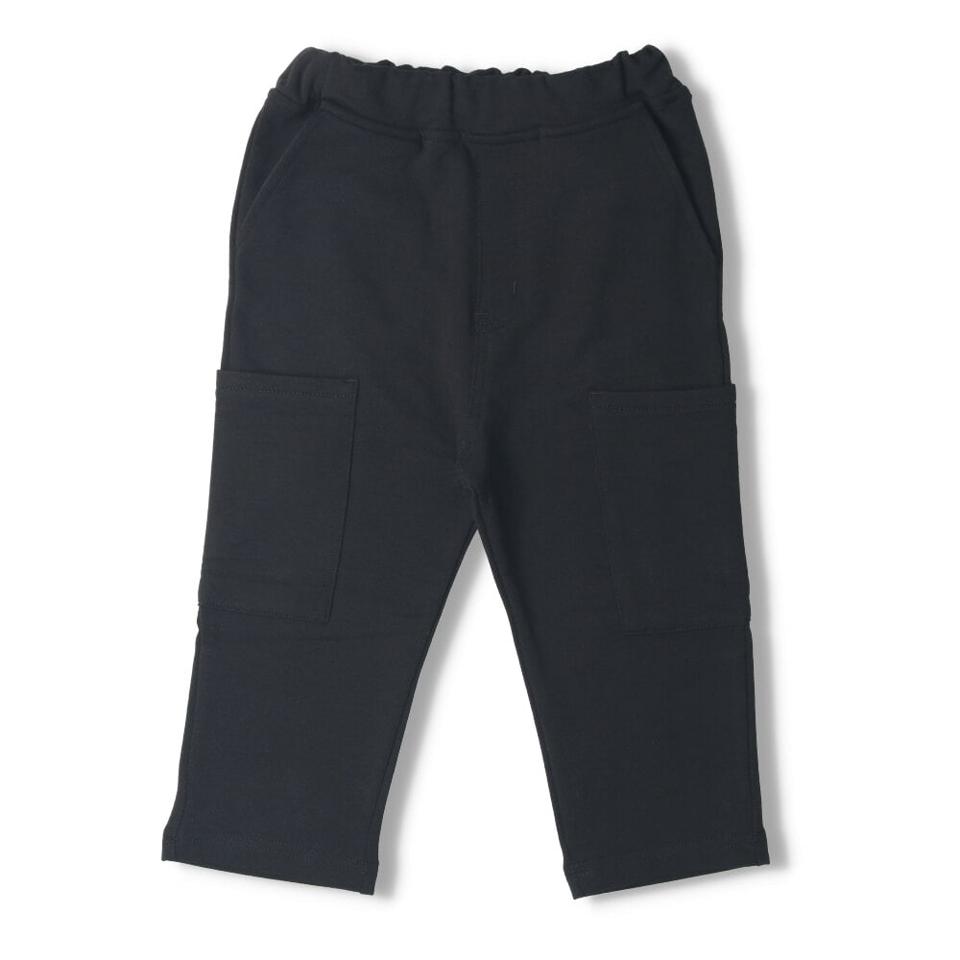 ストレッチミニ裏毛サイドポケット8分丈パンツ