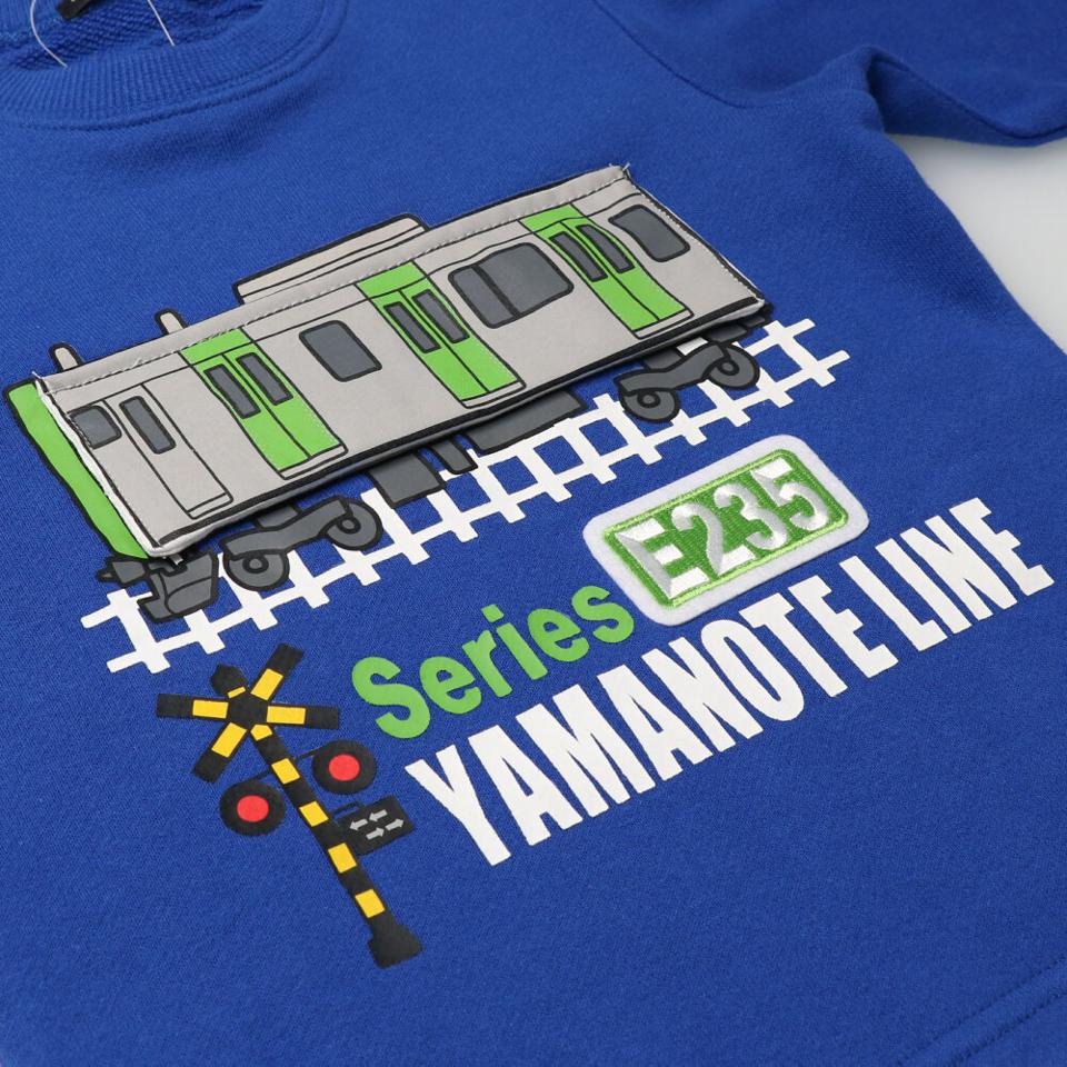 JR歴代新幹線電車プリント裏毛トレーナー
