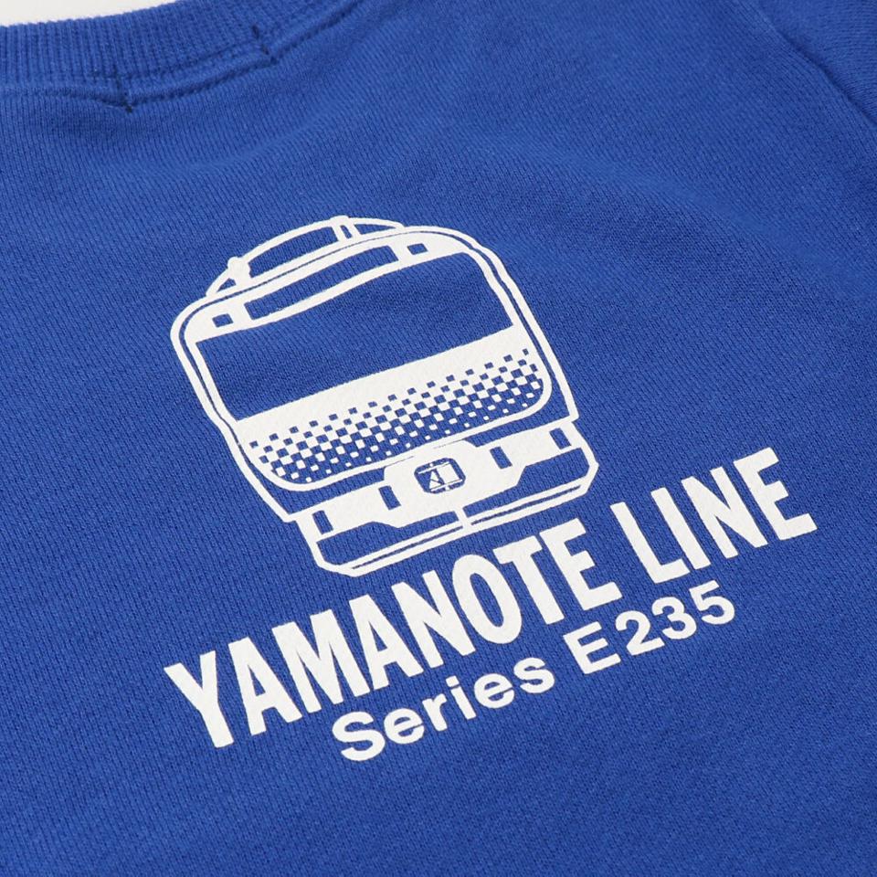 JR歴代新幹線電車プリント裏毛トレーナー