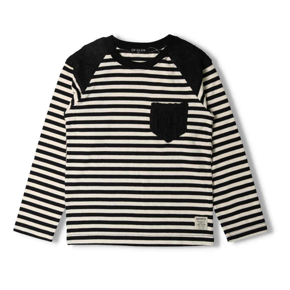 ニット配色ボーダーTシャツ