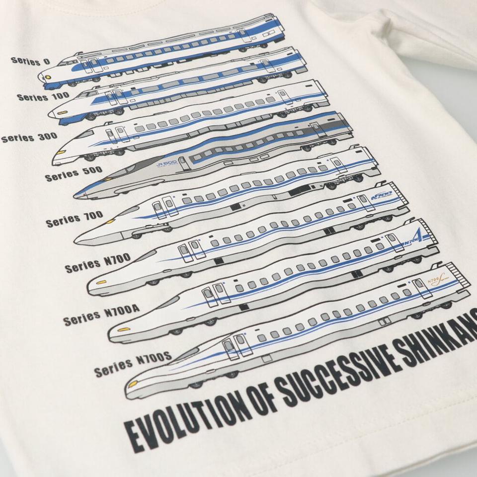 歴代新幹線電車プリントＴシャツ