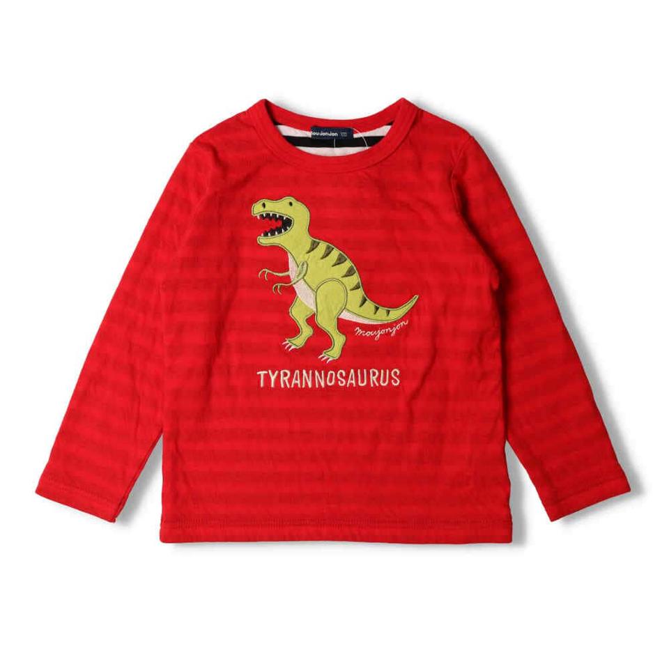 恐竜アップリケ接結Ｔシャツ