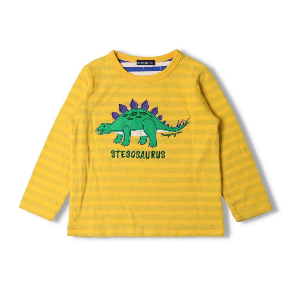 恐竜アップリケ接結Ｔシャツ