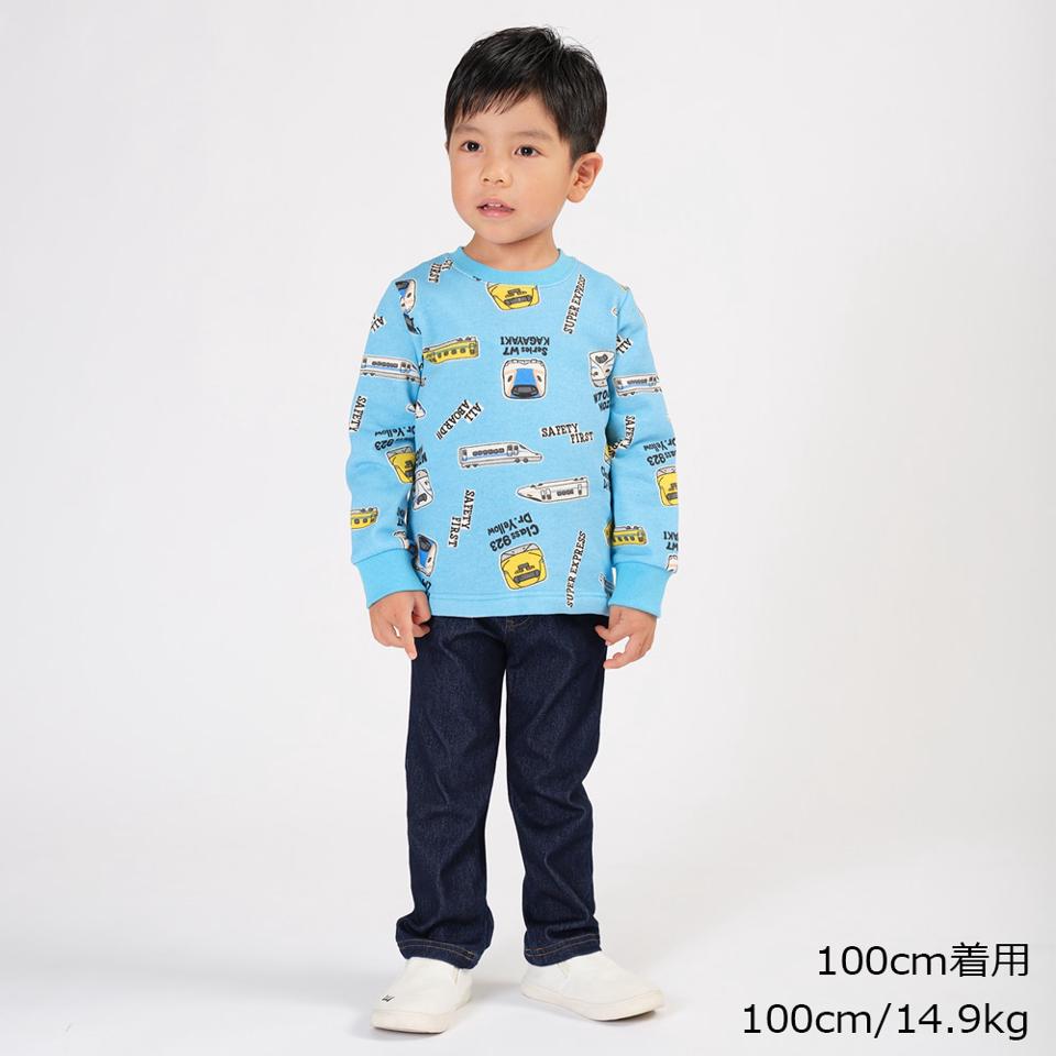 ストレッチデニムニットパンツ