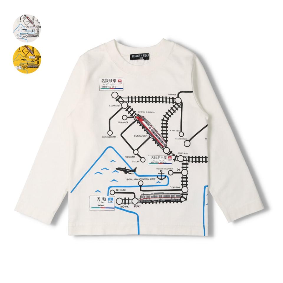名鉄電車路線図Ｔシャツ