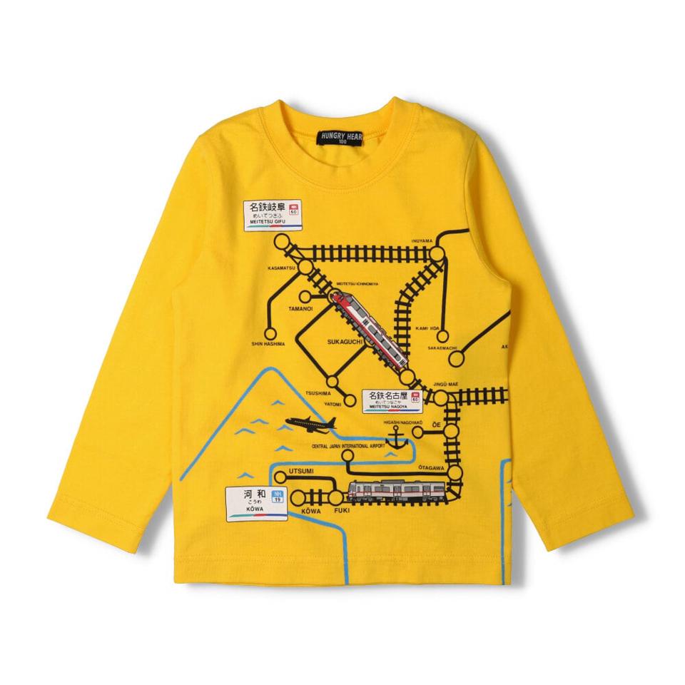 名鉄電車路線図Ｔシャツ