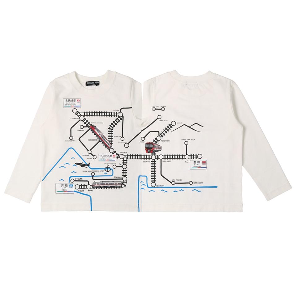 名鉄電車路線図Ｔシャツ