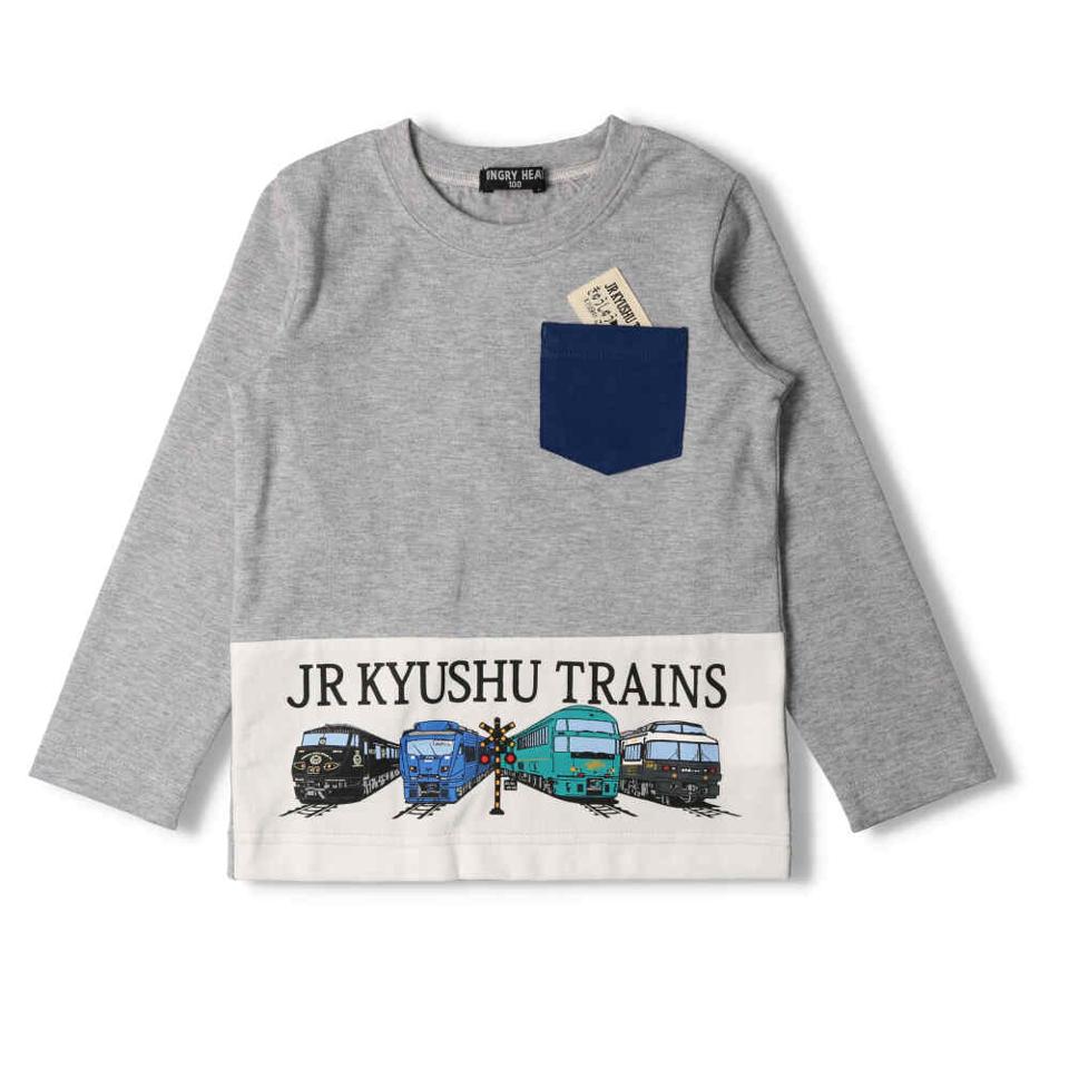 ＪＲ九州電車プリント長袖Ｔシャツ