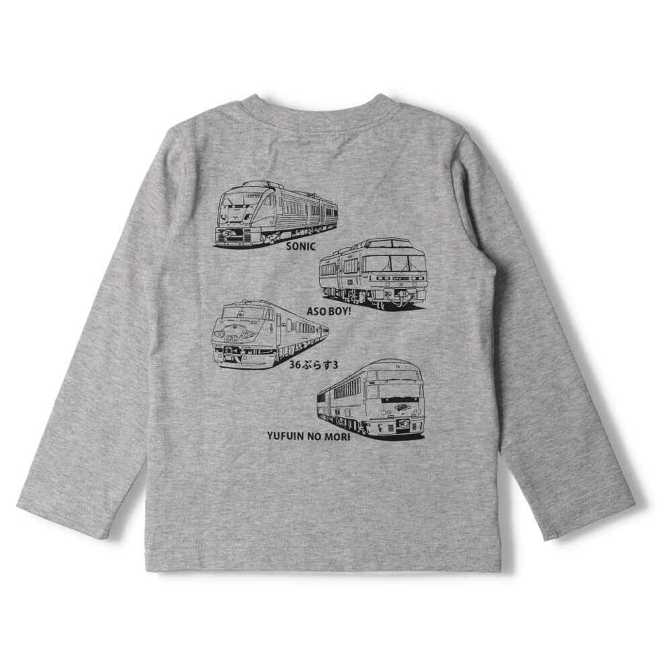 ＪＲ九州電車プリント長袖Ｔシャツ