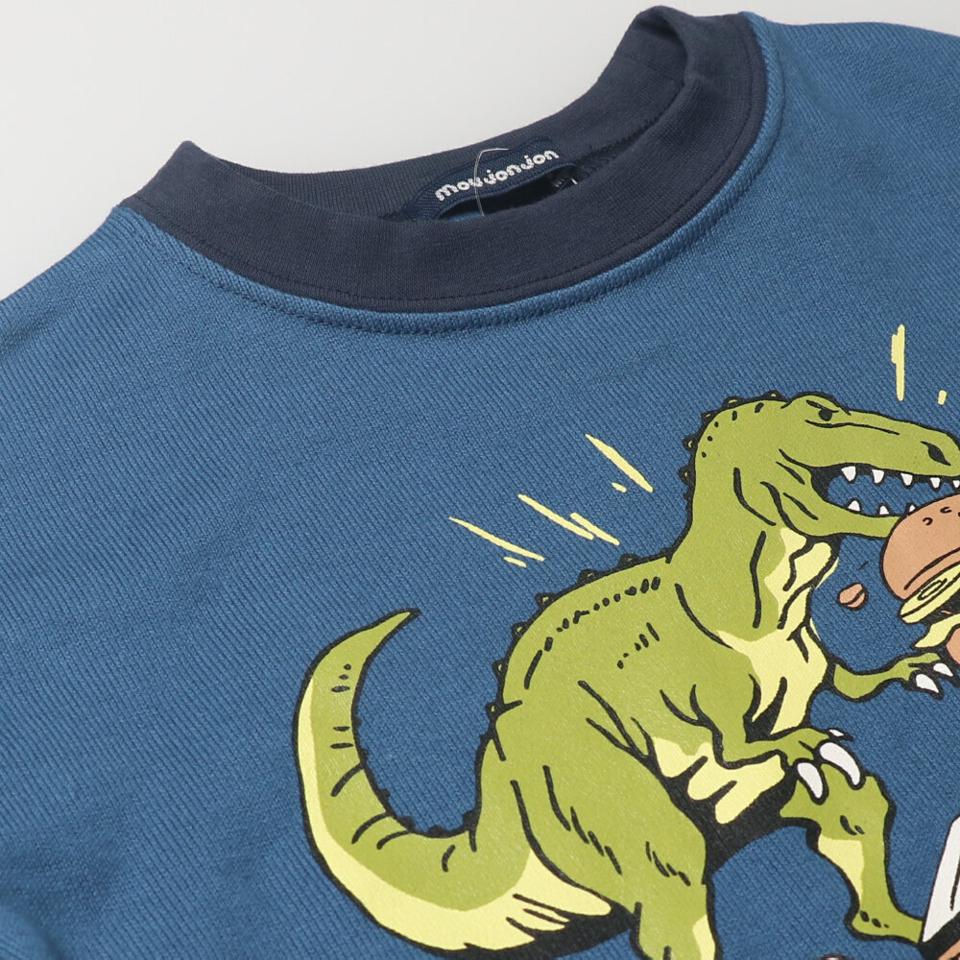 チェック切替長袖Tシャツ