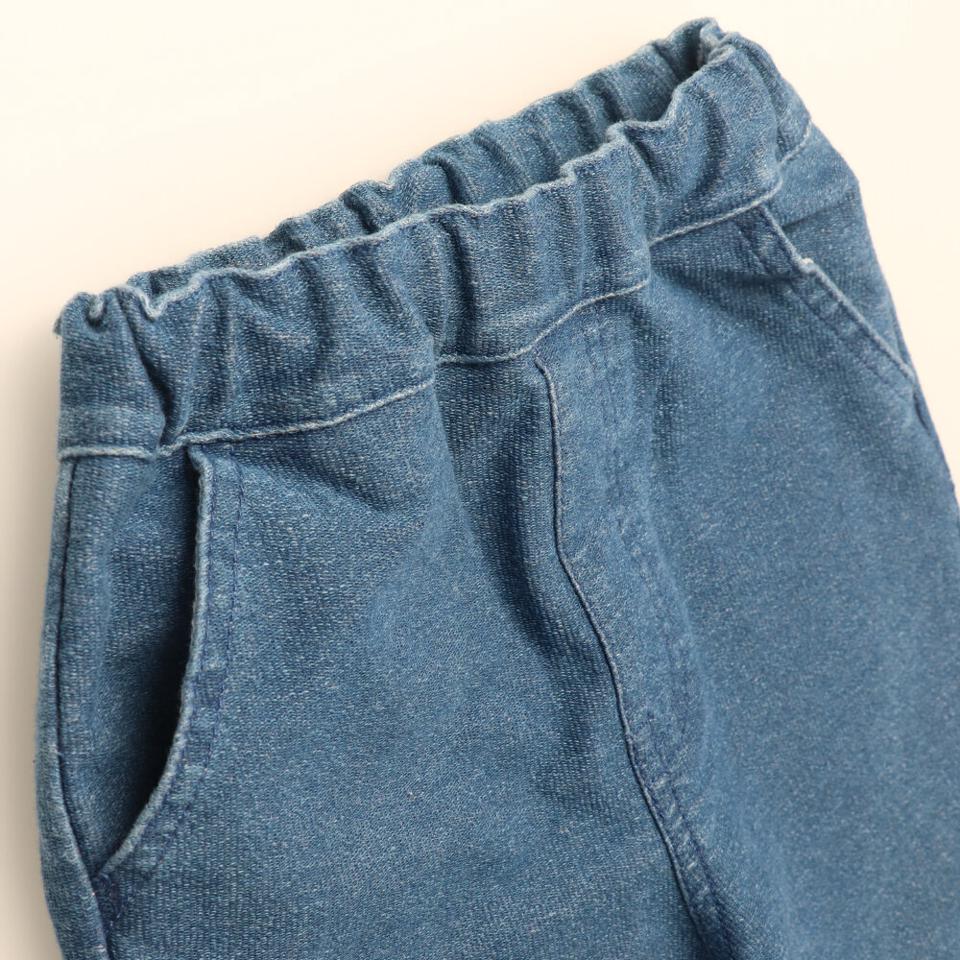 インディゴストレッチ裏毛パンツ