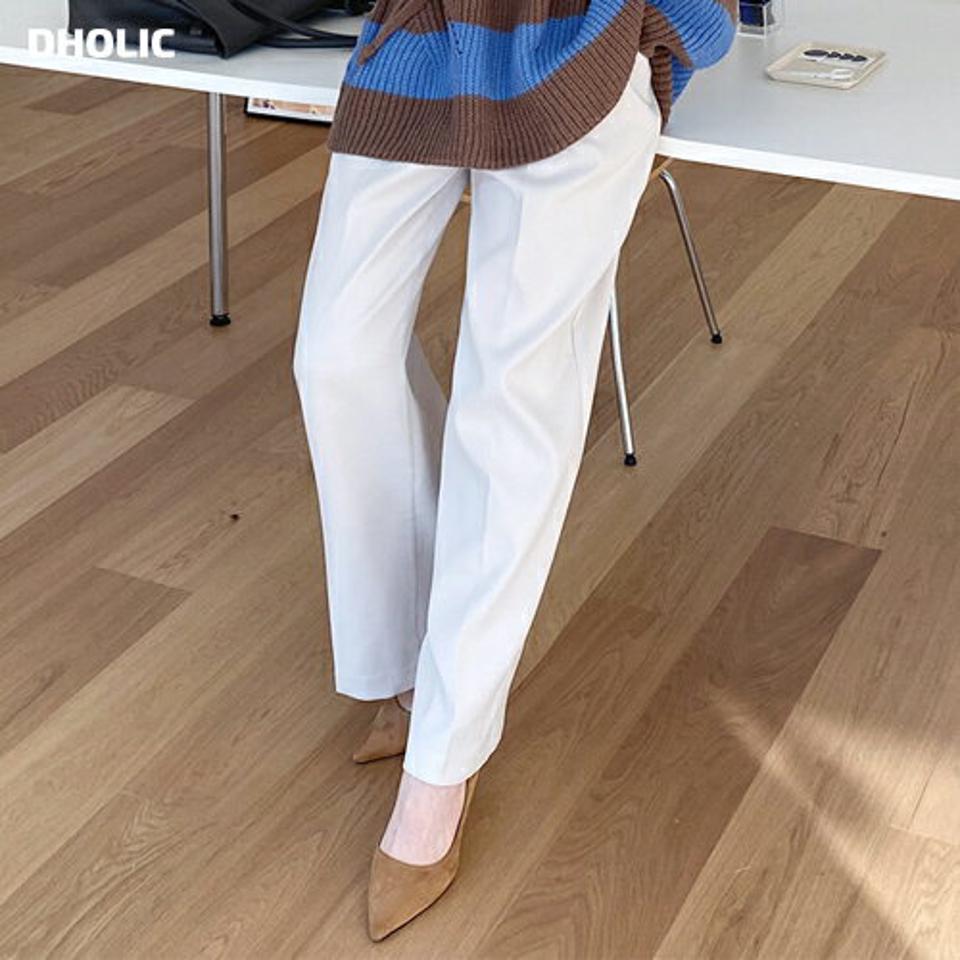 ウール混サイドベルトワイドスラックス・全4色・t71296 レディース 【pt】スラックス パンツ ズボン ワイドスラックス ロングパンツ ワイドパンツ ウール 単色 無地 シンプル ベーシック 大人 オフィスカジュアル 秋 冬 韓国ファッション ハイホリHIHOLLI