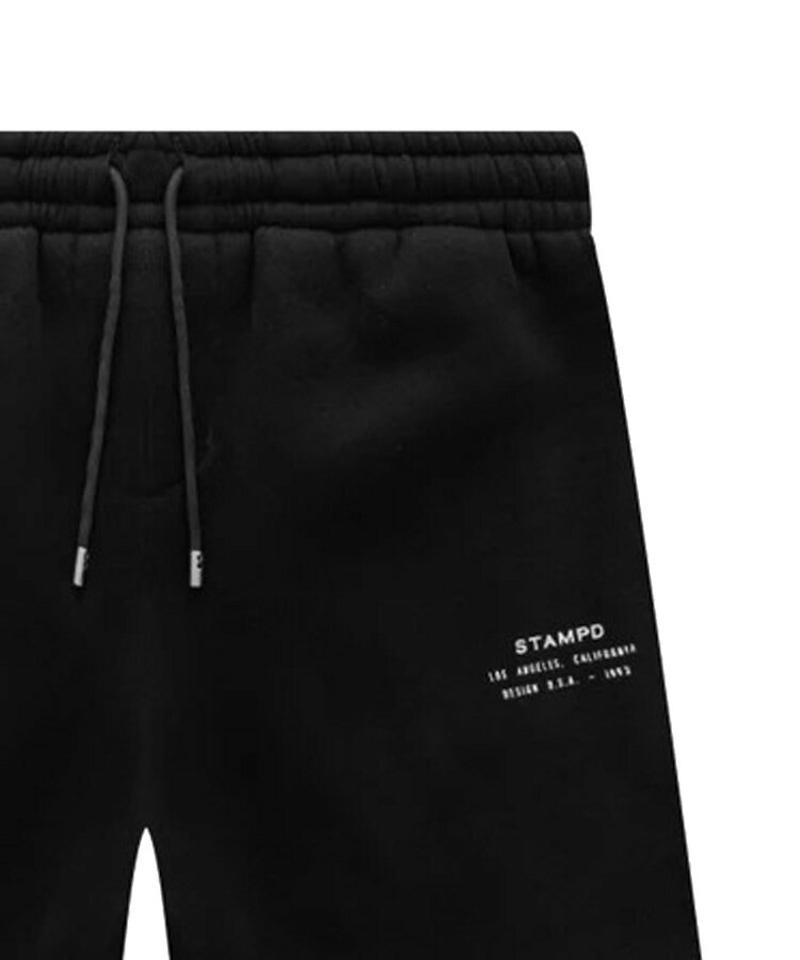 STAMPD スタンプド スウェットパンツ メンズ ESSENTIAL SWEATSHORT ブラック SLA-M2810SH ロゴ 定番 パンツ ハーフパンツ ストリート