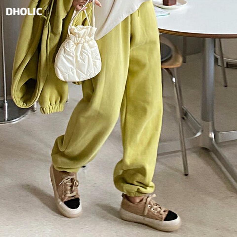 裏起毛ジョガーパンツ・全4色・t65835 レディース 【pt】韓国ファッション ボトムス ロング ロングパンツ 裏起毛 ジョガーパンツ ストリング 保温性 ワンマイルウェア 体型もカバー 無地 シンプル カジュアル 秋 冬