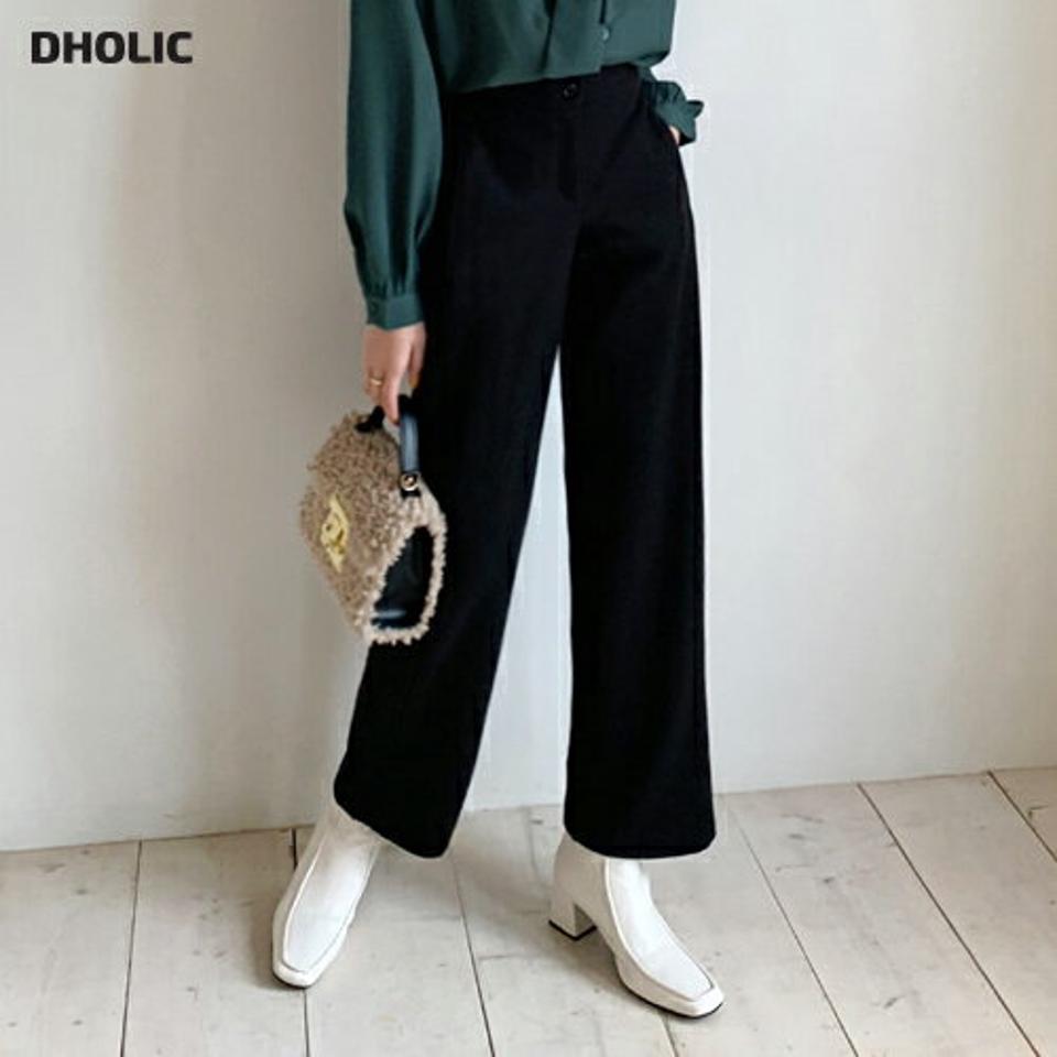 スリムスラックスパンツ・全2色・t63042 レディース 【pt】韓国ファッション ボトムス ロング ロングパンツ スラックスパンツ スラックス スリム ストレート 無地 ベーシック シンプル 体型カバー カジュアル フェミニン 秋 冬