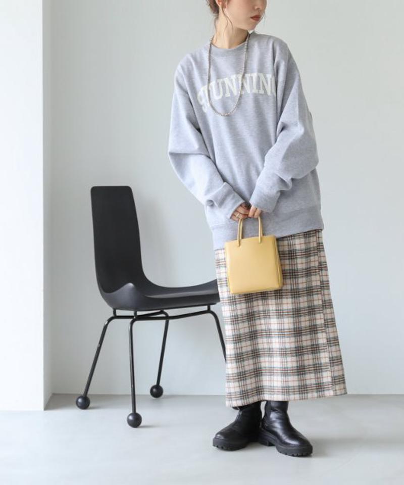 裏起毛ロゴロングスウェットプルオーバー