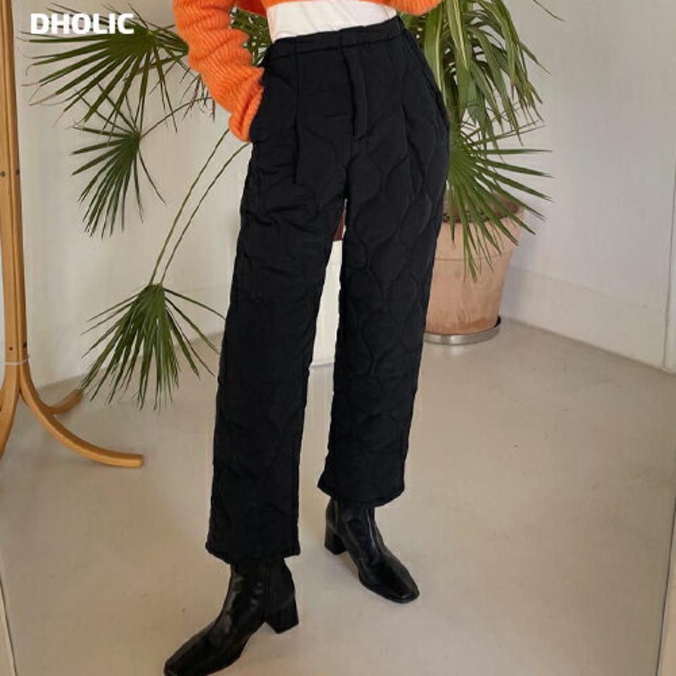 ウェーブキルティングパンツ・全2色・t63110 レディース 【pt】韓国ファッション ボトムス ロング ロングパンツ パンツ ウェーブ キルティングパンツ ウエストゴム シンプル 体型カバー カジュアル フェミニン 秋 冬
