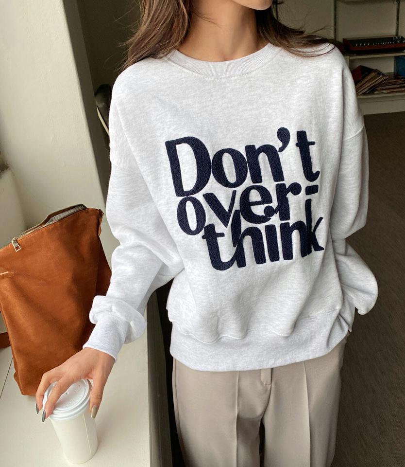 【10%OFF】裏起毛ソフトレタリングスウェット・全3色・b00002 レディース 【tops】 韓国ファッション トップス スウェット トレーナー Tシャツ カットソー ラウンドネック クルーネック 刺繍 レタリング ロゴ 長袖 カジュアル 秋 冬【スウェットセール】