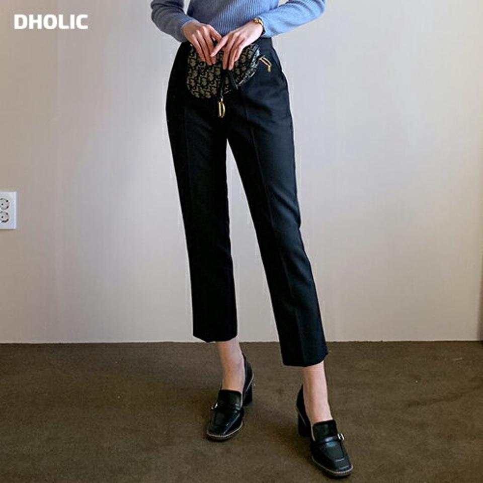 テーパードスラックス・全6色・t71499 レディース 【pt】スラックス パンツ ズボン ロングパンツ テーパード 単色 無地 シンプル ベーシック 大人 きれいめ オフィスカジュアル 結婚式 高見え 秋 冬 春 韓国ファッション HIHOLLI