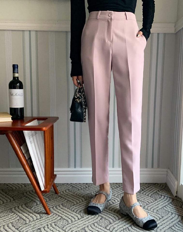 ストレートスラックス・全6色・t66507 レディース 【pt】韓国ファッション ボトムス ロング ロングパンツ スラックスパンツ スラックス ストレート モダン パステル くすみ カラーパンツ 無地 ベーシック シンプル カジュアル フェミニン 秋 冬