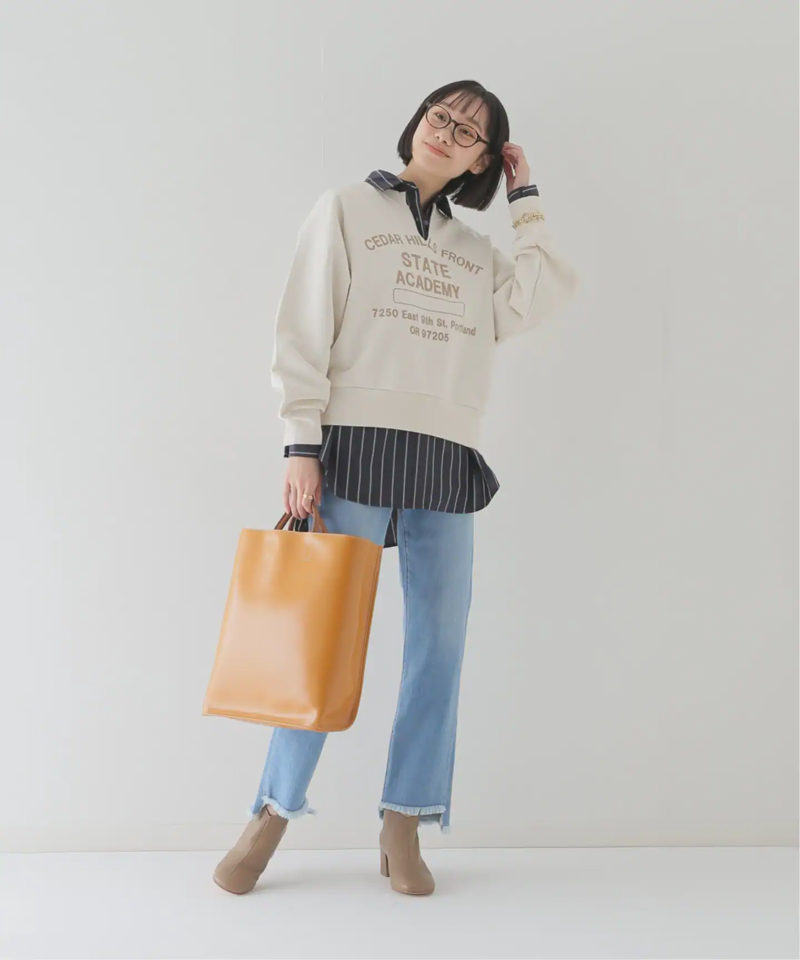 バイオウォッシュスリットネックスウェット（JOURNAL STANDARD relume）