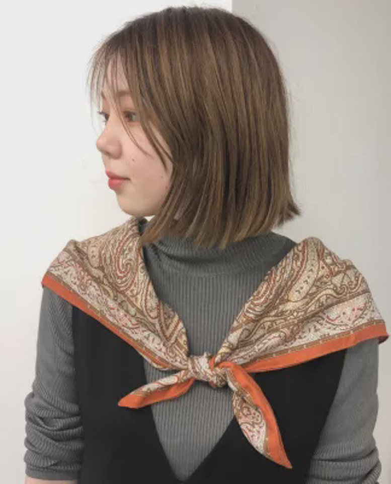 【MADE IN JAPAN】シルクカシミヤペイズリー柄大判スカーフ