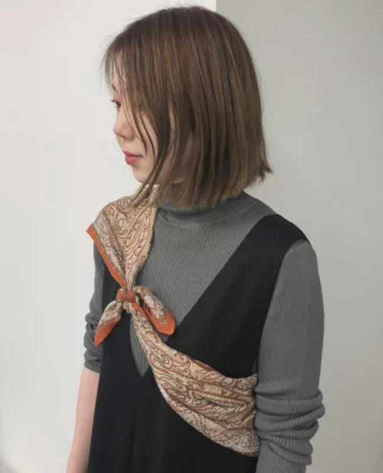 【MADE IN JAPAN】シルクカシミヤペイズリー柄大判スカーフ