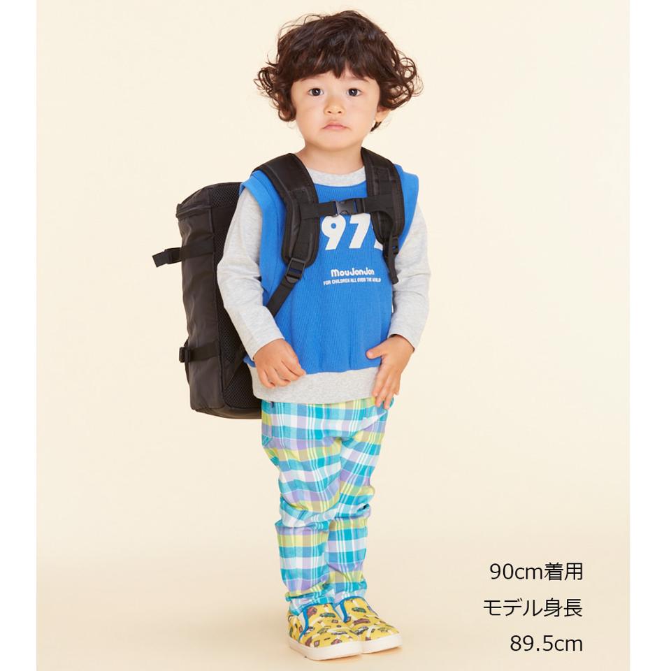 ロゴプリントワッフルベスト付長袖Ｔシャツ
