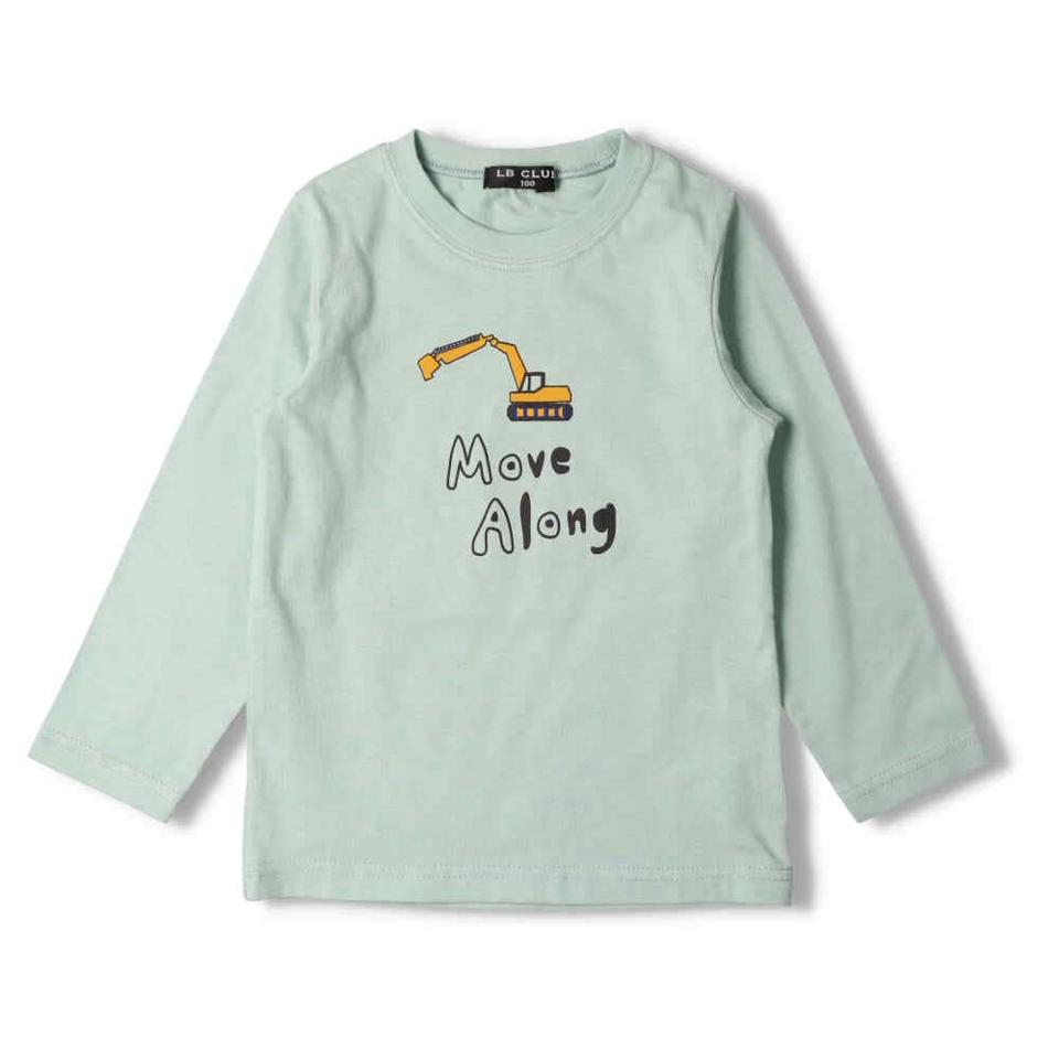 くま・ロゴ・車プリント長袖Ｔシャツ