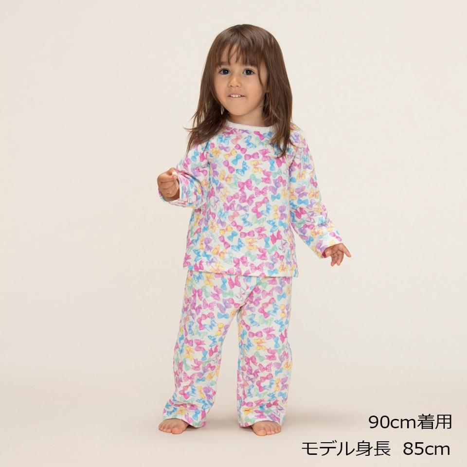 リボン・チェリー総柄キルトパジャマ