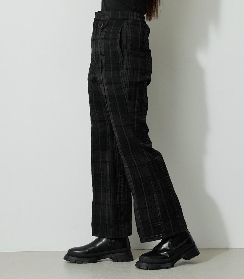 SHEER CHECK PANTS/シアーチェックパンツ