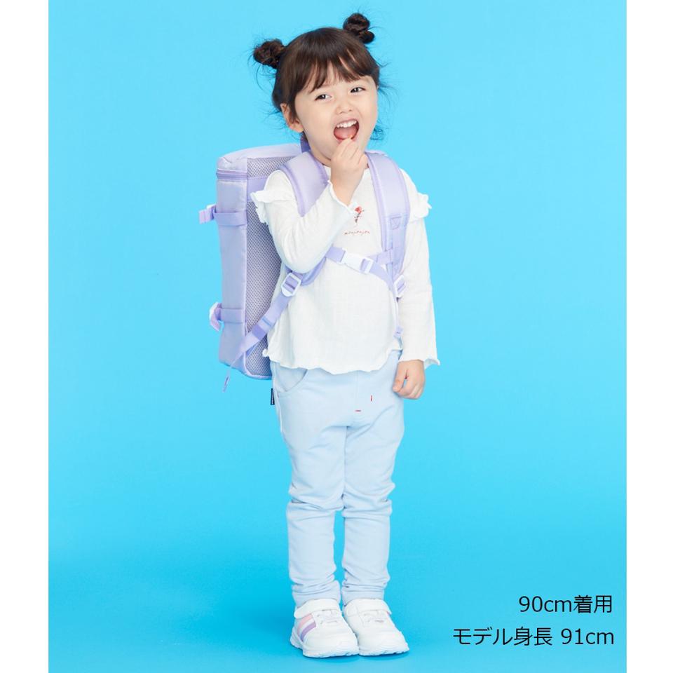 肩フリルお花プリント長袖Ｔシャツ