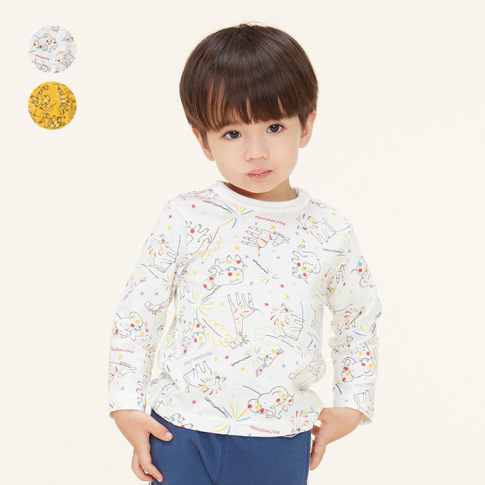 動物・恐竜総柄長袖Ｔシャツ