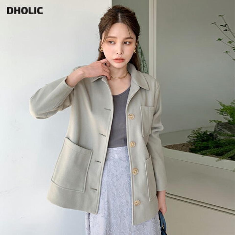 3ポケットシャツ・全3色・t00116 レディース 【bl】トップス シャツ 長袖 単色 無地 シンプル ベーシック 大人 きれいめ 秋 冬 韓国ファッション ハイホリHIHOLLI