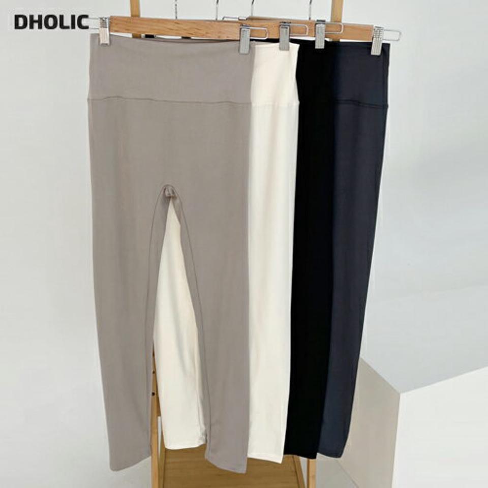 ハイウエストレギンス・全4色・b71543 レディース 【pt】レギンス パンツ ズボン ハイウエスト 単色 無地 シンプル ベーシック 大人 カジュアル ラフ 秋 冬 春 韓国ファッション ハイホリHIHOLLI