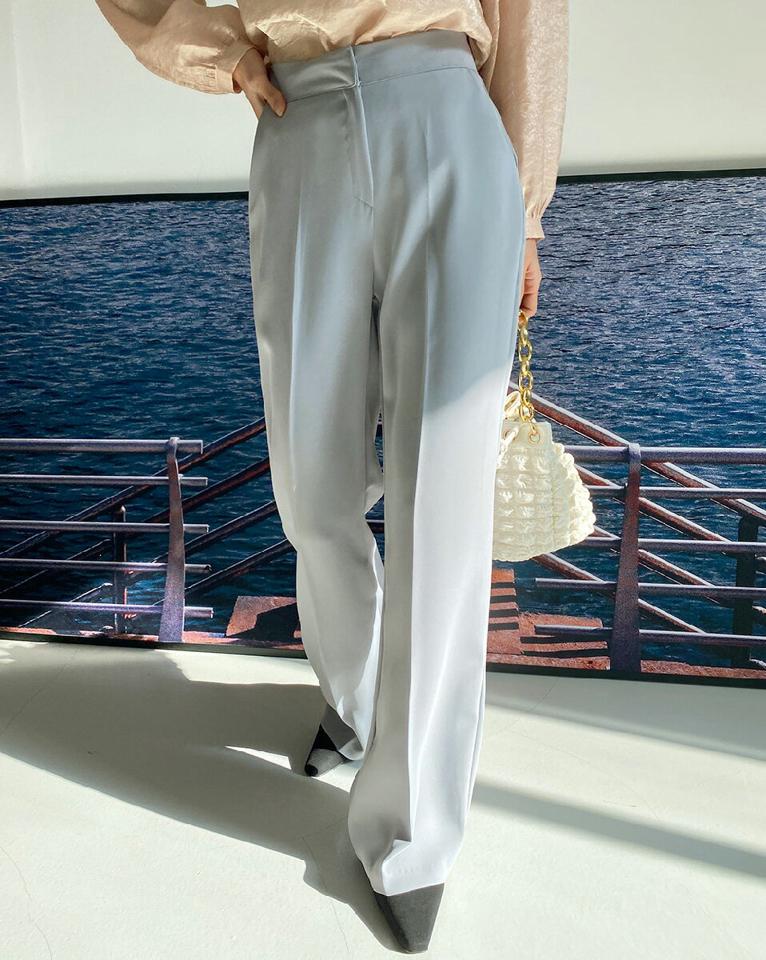 ハイウエストフレアスラックス・全3色・t66544 レディース 【pt】韓国ファッション ボトムス ロング ロングパンツ スラックスパンツ スラックス ハイウエスト フレア 無地 シンプル 体型カバー フェミニン カジュアル 秋 冬