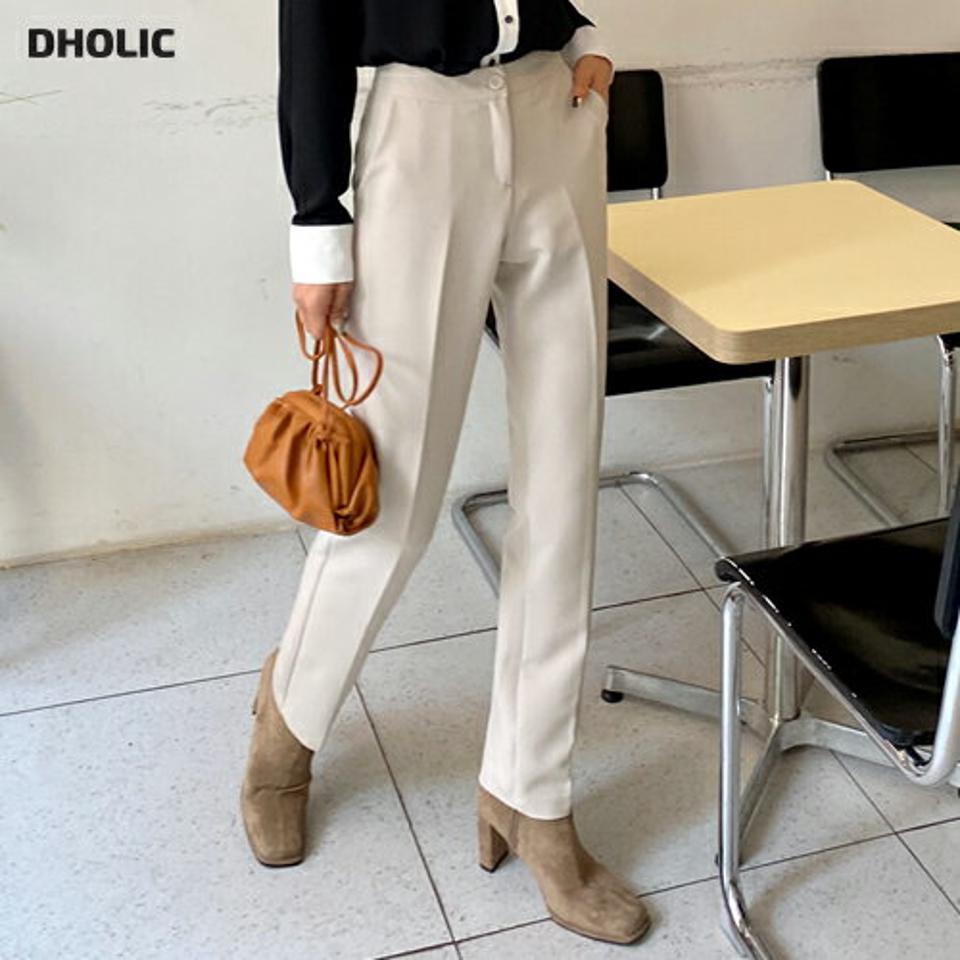 ハイウエストスリムスラックス・全4色・t63239 レディース 【pt】韓国ファッション ボトムス ロング ロングパンツ スラックスパンツ スラックス ウール混 ハイウエスト スリム 無地 ベーシック シンプル カジュアル 秋 冬