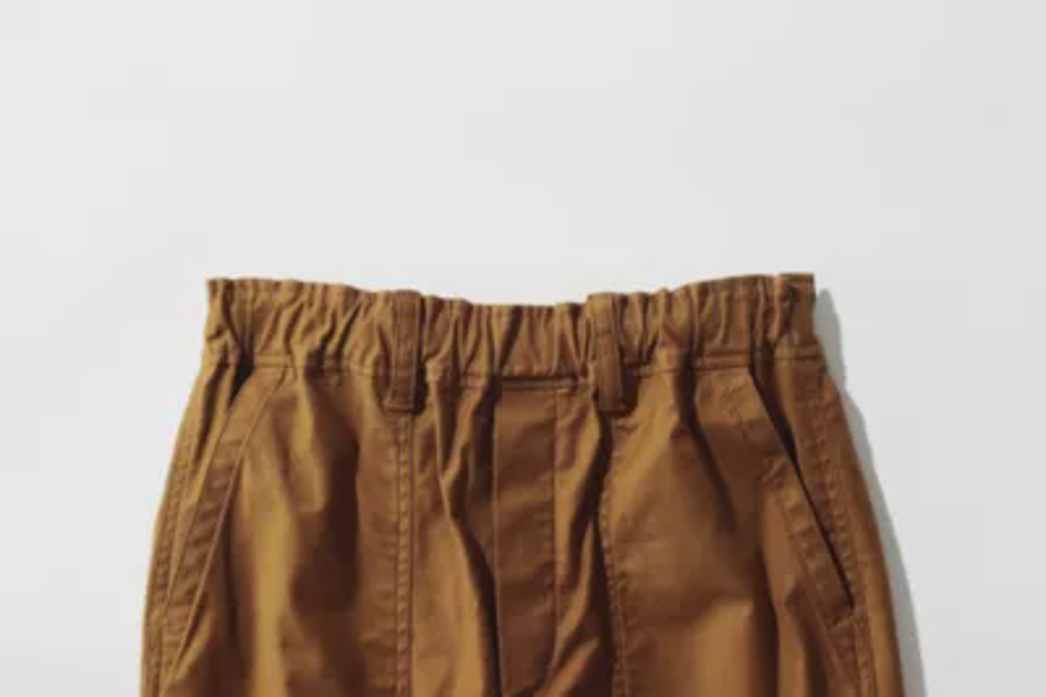 【洗える】ドローコード付ストレッチベイカーパンツ