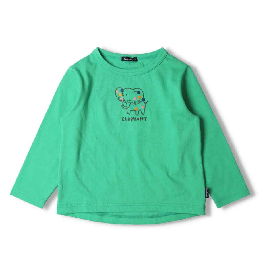 恐竜・動物刺繍長袖Ｔシャツ