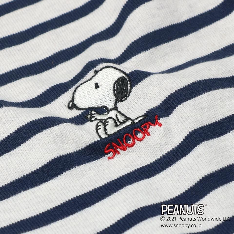 【PEANUTS】大人・ママ用 スヌーピー刺繍Ｔシャツ