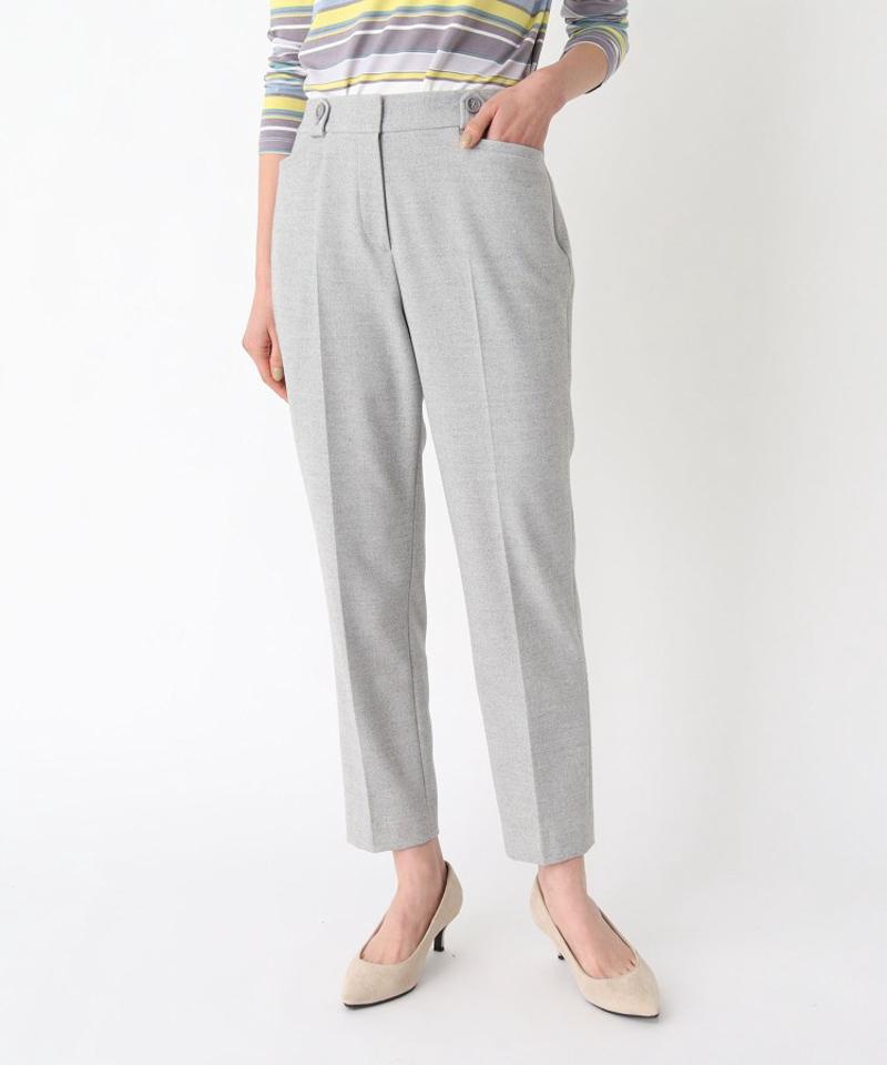 起毛ストレッチテーパードパンツ