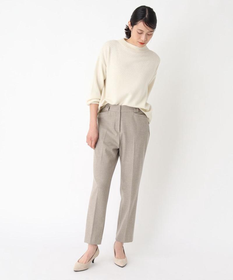 起毛ストレッチテーパードパンツ