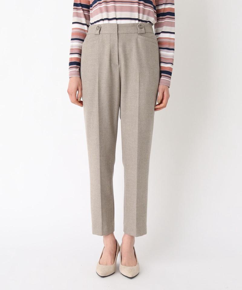 起毛ストレッチテーパードパンツ