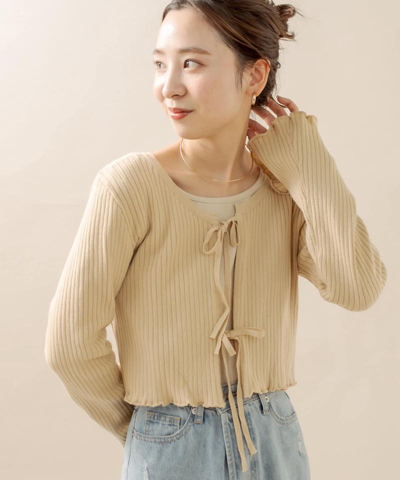 [mline] リボンカーディガン