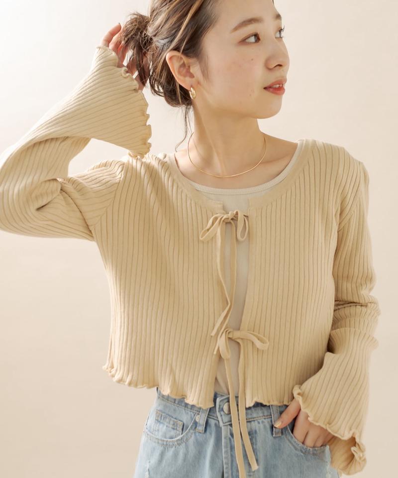 [mline] リボンカーディガン