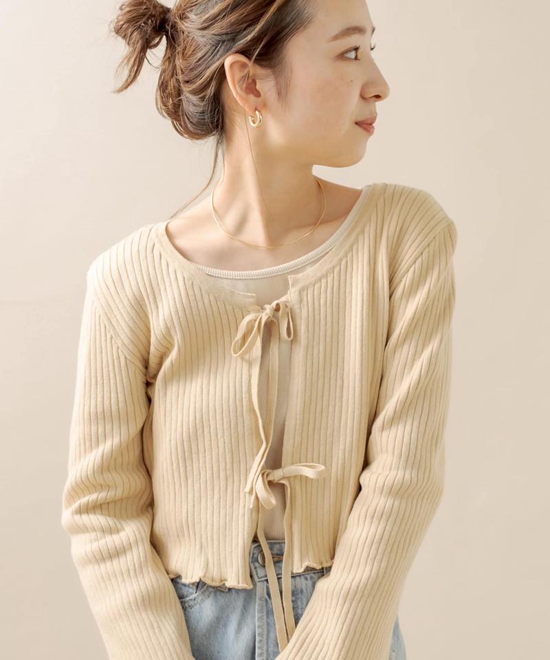 [mline] リボンカーディガン